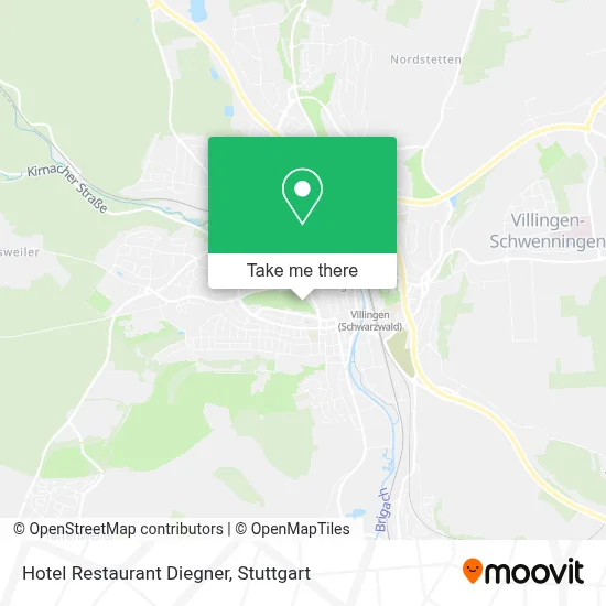 Hotel Restaurant Diegner map