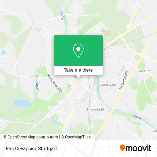 Ras Cevapcici map