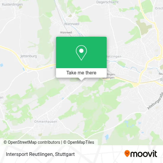Intersport Reutlingen map
