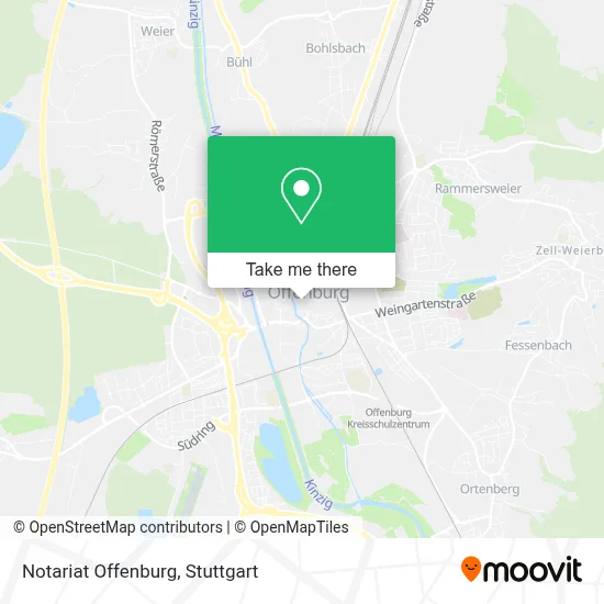 Notariat Offenburg map