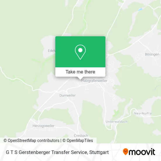 G T S Gerstenberger Transfer Service map