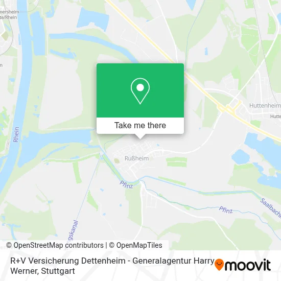 R+V Versicherung Dettenheim - Generalagentur Harry Werner map