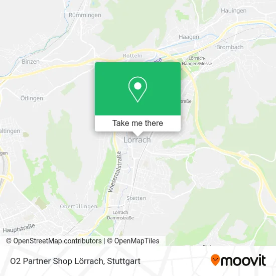 O2 Partner Shop Lörrach map