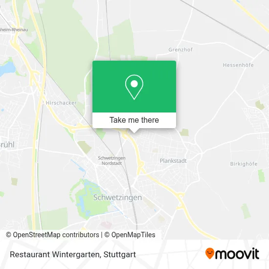 Restaurant Wintergarten map