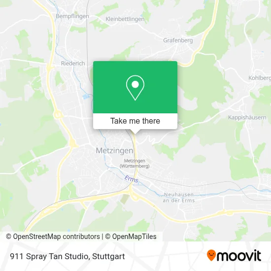 911 Spray Tan Studio map