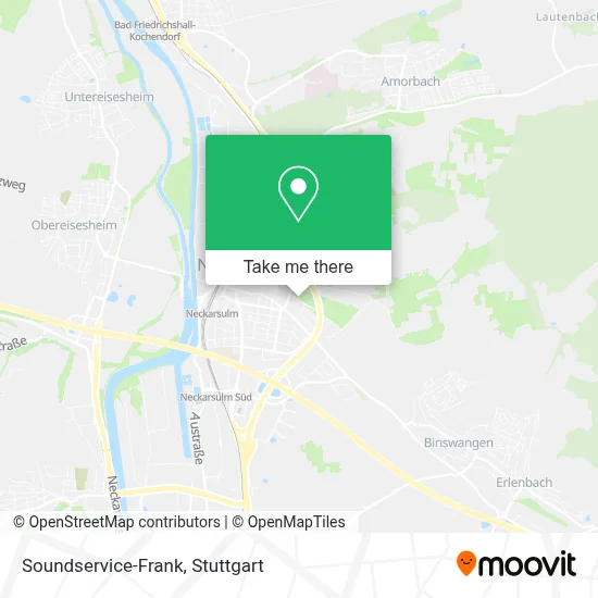 Soundservice-Frank map