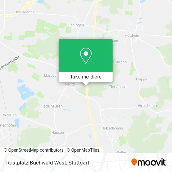 Rastplatz Buchwald West map