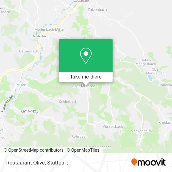 Restaurant Olive map