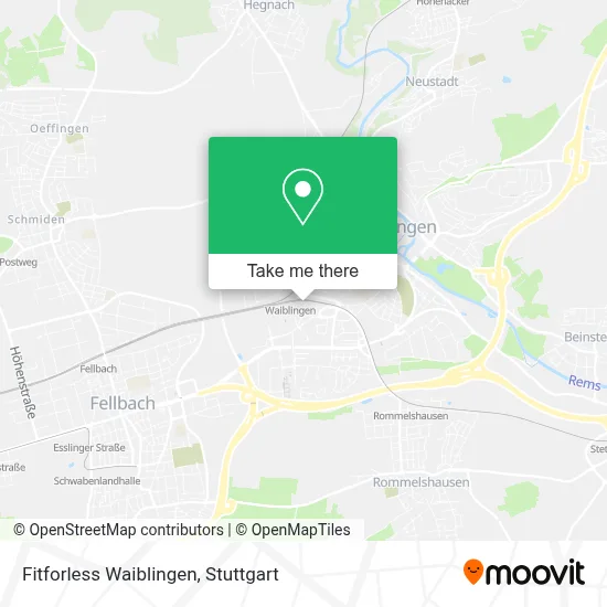 Fitforless Waiblingen map
