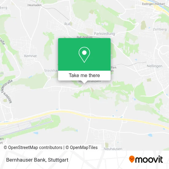 Bernhauser Bank map