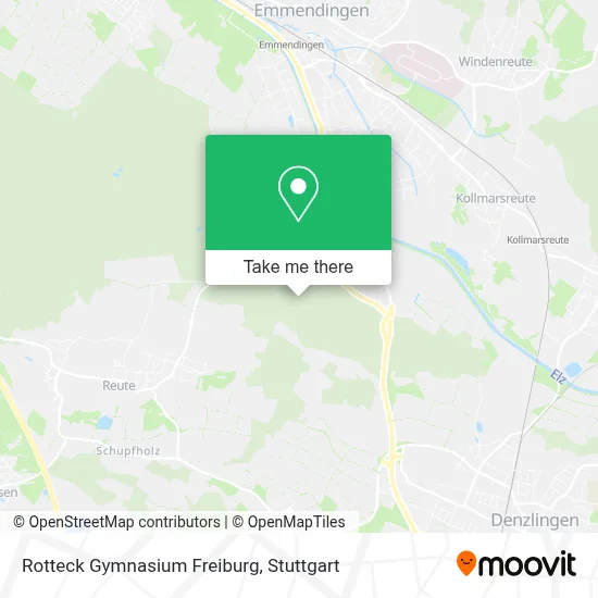 Rotteck Gymnasium Freiburg map