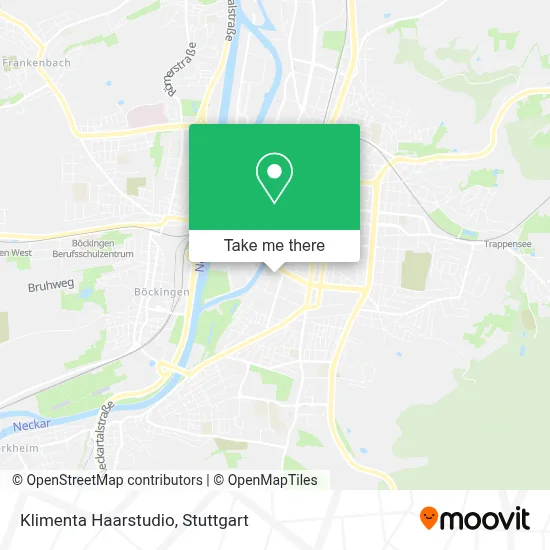 Klimenta Haarstudio map