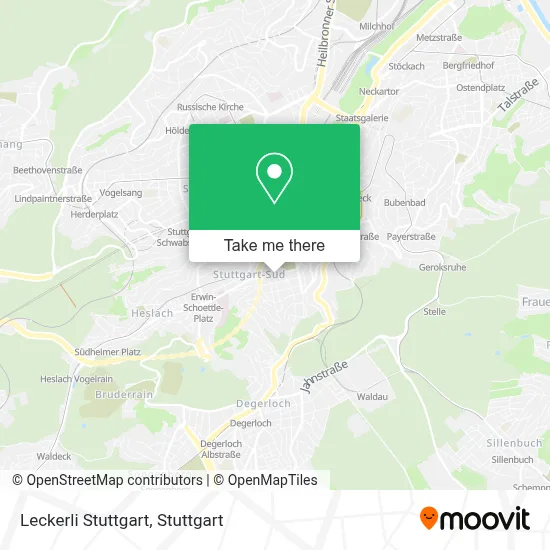 Leckerli Stuttgart map