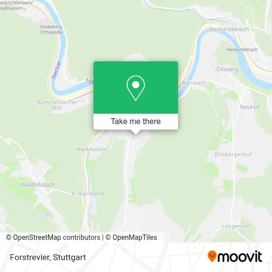 Forstrevier map