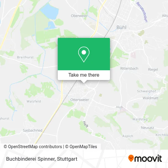 Buchbinderei Spinner map