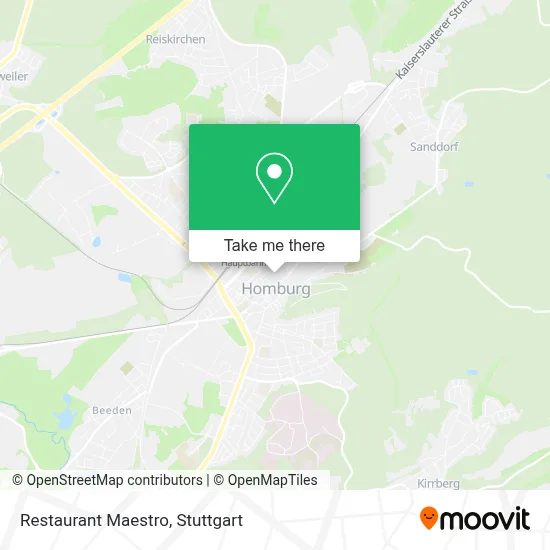 Restaurant Maestro map