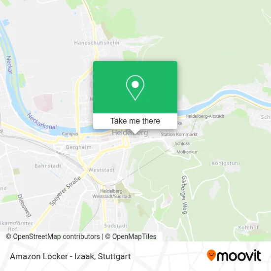 Amazon Locker - Izaak map