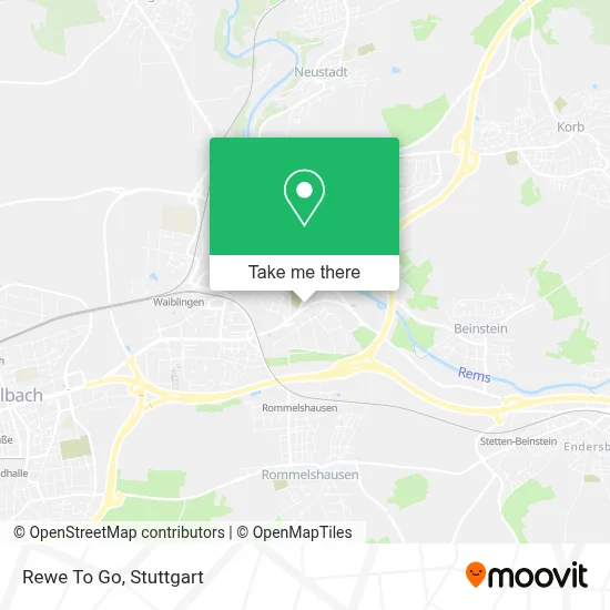 Rewe To Go map