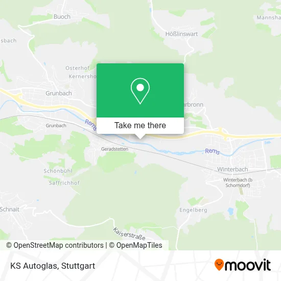 KS Autoglas map