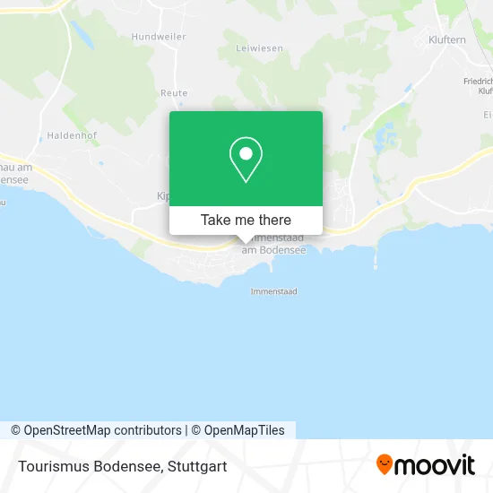 Tourismus Bodensee map