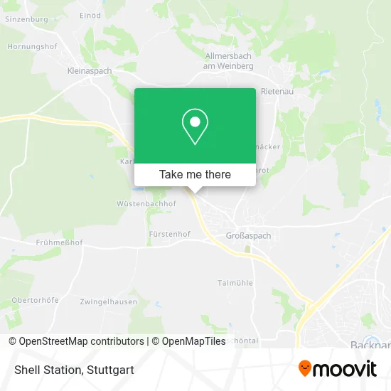 Shell Station map