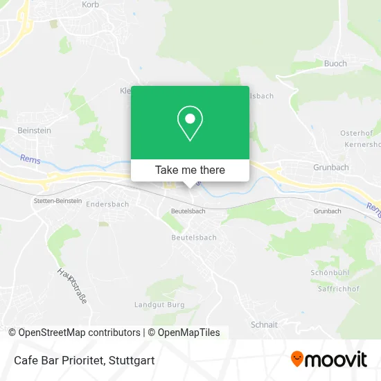 Cafe Bar Prioritet map