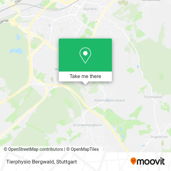 Tierphysio Bergwald map