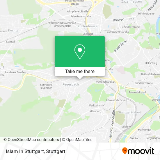 Islam In Stuttgart map