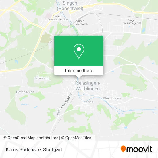 Kems Bodensee map