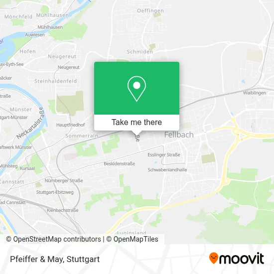 Pfeiffer & May map