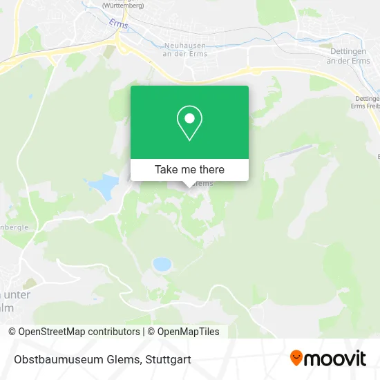 Obstbaumuseum Glems map