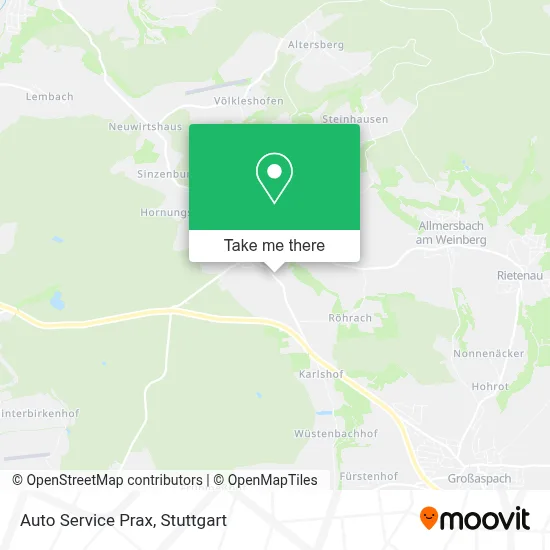 Auto Service Prax map
