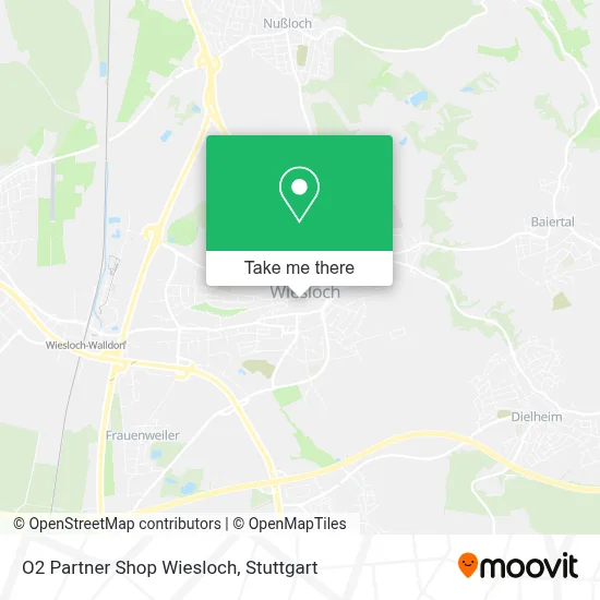 O2 Partner Shop Wiesloch map
