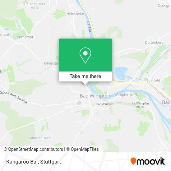 Kangaroo Bar map