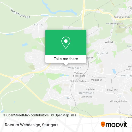 Rotstirn Webdesign map