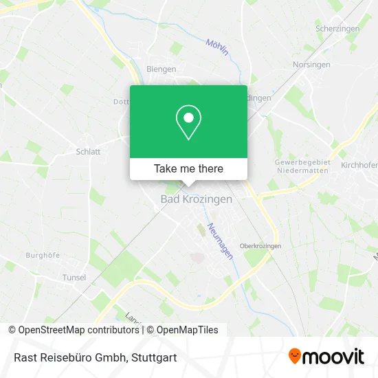 Rast Reisebüro Gmbh map