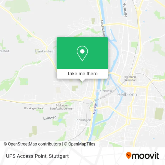 Ups Access Point map
