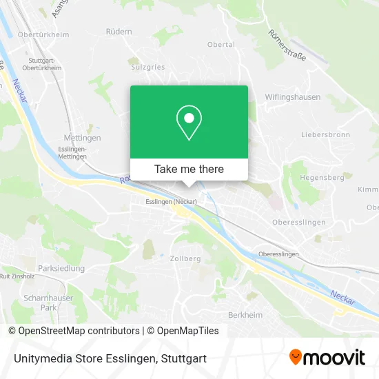 Unitymedia Store Esslingen map