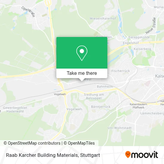 Raab Karcher Building Materials map