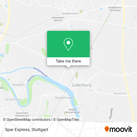 Spar Express map