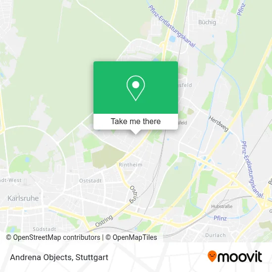Andrena Objects map