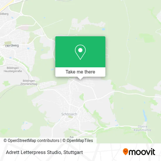 Adrett Letterpress Studio map