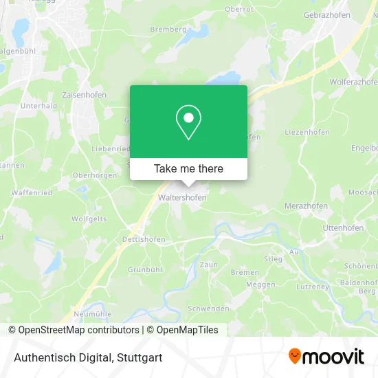 Authentisch Digital map