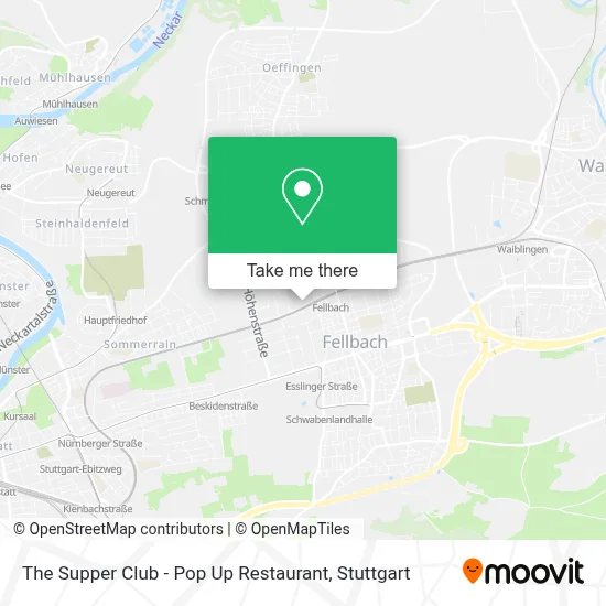 The Supper Club - Pop Up Restaurant map