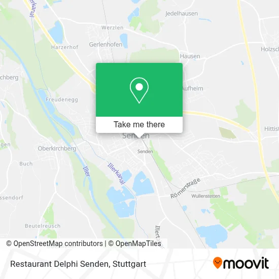 Restaurant Delphi Senden map