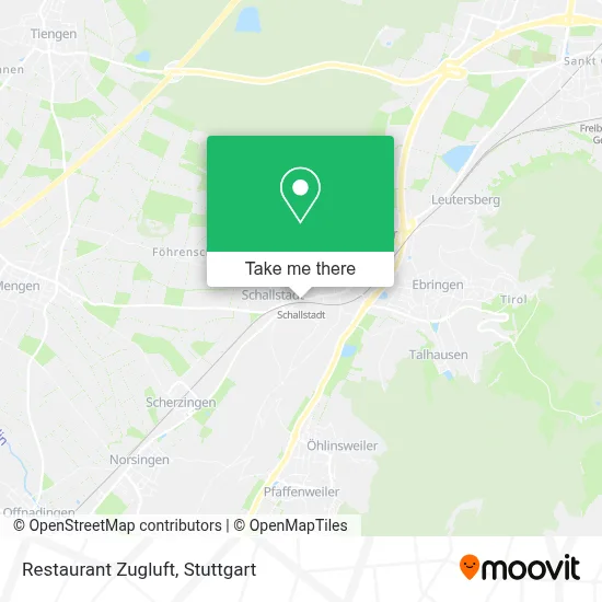 Restaurant Zugluft map