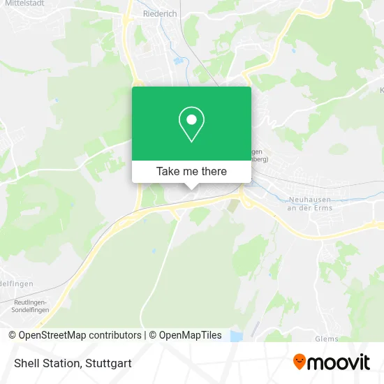 Shell Station map