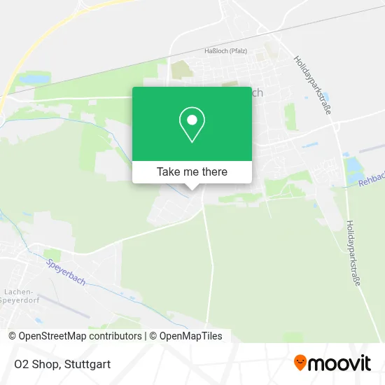 O2 Shop map