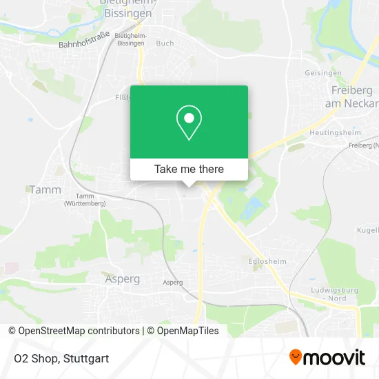O2 Shop map