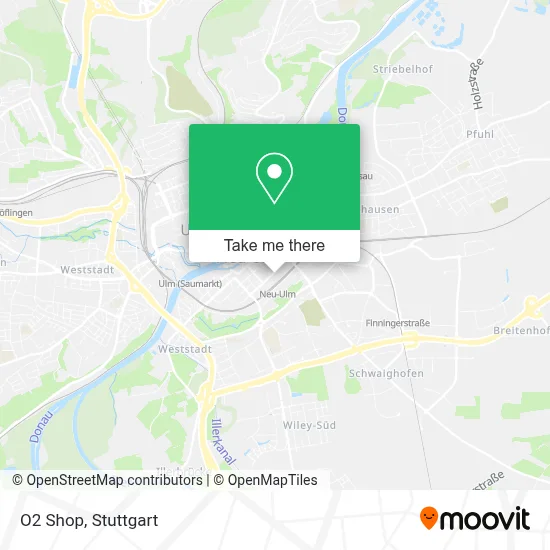 O2 Shop map